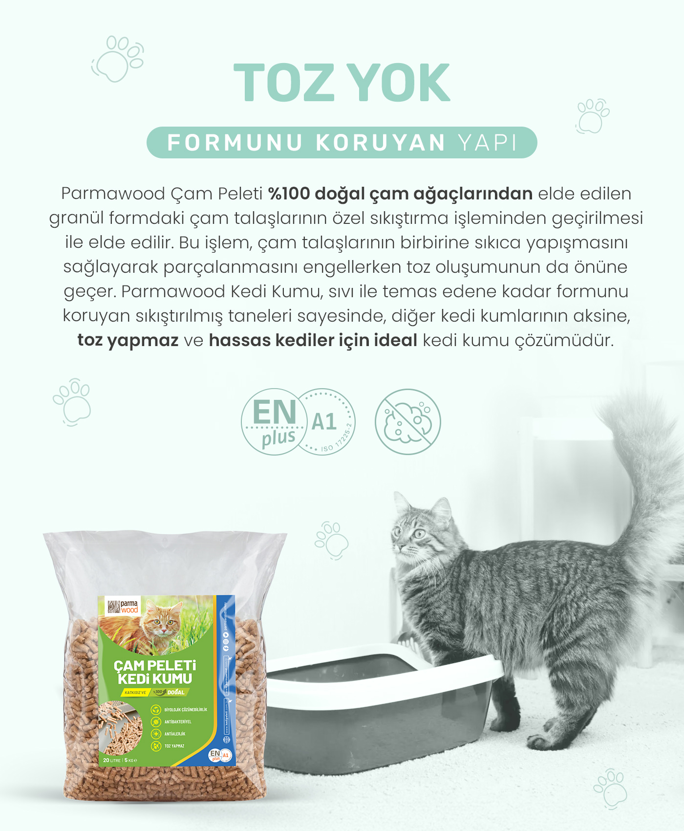 Kedi Peleti - Toz Yok